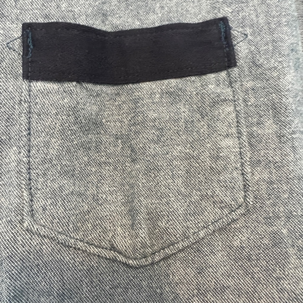 The North Face Gray / Blue Button Up Shirt M - Picture 10 of 11
